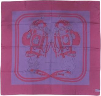 Herm&egrave;s Pre-owned Vintage Silk Scarf - Dames - Vintage Accessoires - Veelkleurig - ONE Size - Vintage