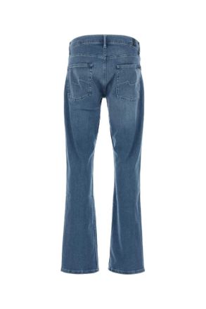 7 For All Mankind Mens Stretch Denim The Bootcut Jeans Blue