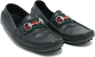 Gucci Mocassini Jordaan in pelle con dettaglio morsetto - Nero