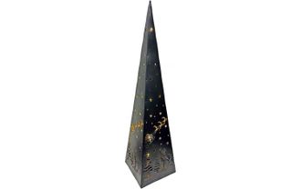 Jelmoli-Shop Dekofigur »Dameco Pyramide Forest 30 LEDs 50 cm Schwarz«