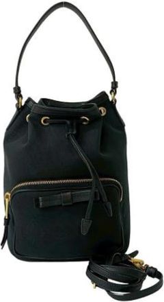 Prada Pre-owned Vintage Bucket Bag - Dames - Vintage Tas - Zwart - ONE Size - Leer - Vintage