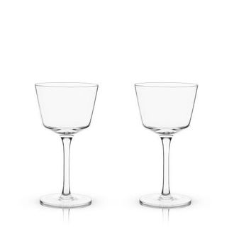 Viski Raye Crystal Angled Nick & Nora Glasses Set of 2 in Clear at Nordstrom