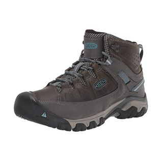 Keen Womens Targhee 3 Mid Height Waterproof Hiking Boots, Magnet/Atlantic Blue, 8.5
