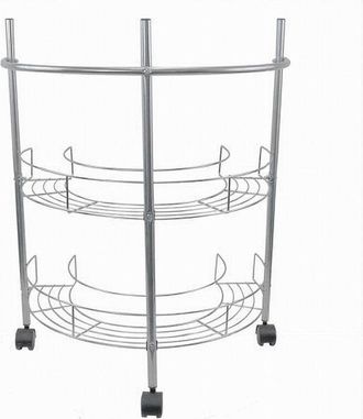 Trade Shop Trade Shop Traesio - Cleafe - Scaffale Mobiletto Carrello Sottolavabo Sotto Lavandino Bagno 2 Ripiani 59965