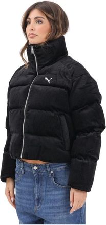 Puma Piumino in velluto a coste Wardrobe Essentials - Dames - Wintersjaals - Zwart - XS - Leer - Accessoires