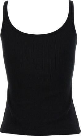 Off-white Womens Black Cotton Sleeveles T-Shirt