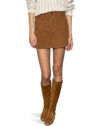 Sanctuary Briar Corduroy Mini Skirt In Bronze
