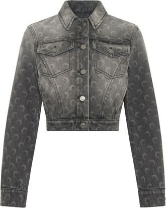 Marine Serre Grey Moon Denim Jacket