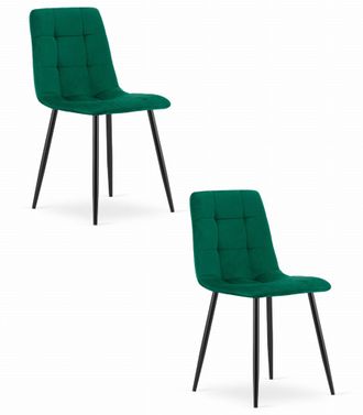 OEM Silla Kara - Terciopelo Verde Oscuro X 2