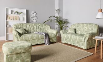 Domo Collection Polstergarnitur »Bahia zeitlos & elegantes Sofa, bequem« Set, Microfaser, natur