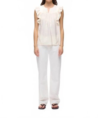 Inwear Hillary Short Sleeve Blouse In Vanilla