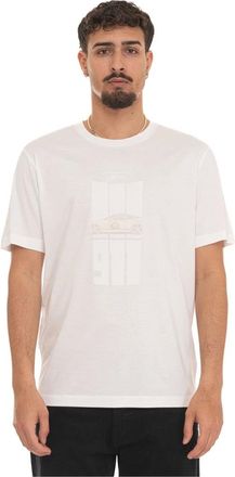 HUGO BOSS Hombre, Camisetas, Blanco, Talla: 2XL