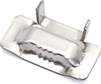 OEM Anillas De Flejado De Acero Inoxidable, Paquete De 100 Unidades, 19 Mm De Di&aacute;metro, Para Flejes De 17-20 Mm, Para Uso En Exteriores Y Cargas Pesadas -