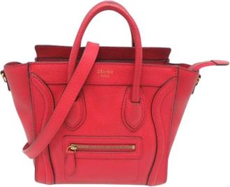 Celine Pre-owned Vintage Handbag - Dames - Vintage Handtas - Rood - ONE Size - Leer - Vintage