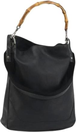 Gucci Pre-owned Shoulder Bags, female, Black, Size: ONE SIZE Pre-owned Vintage Shoulder Bag