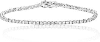 Vir Jewels 3 cttw SI2-I1 Princess Diamond Tennis Bracelet 14K White Gold 7 Inches Square