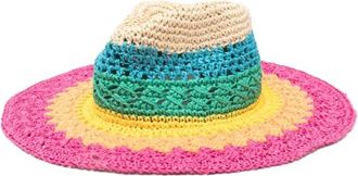 Kurt Geiger Hats, female, Multicolor, Size: ONE SIZE Rainbow Fedora Hat