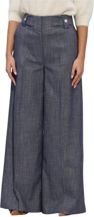 Aaiko Broeken, Dames, Blauw, M, Denim, Nore Buttons Denim VIS 368