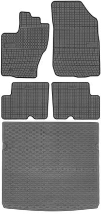 OEM Juego De Alfombrillas De Goma Para Coche Y Maletero Para Dacia Duster I Suv (2013-2018)