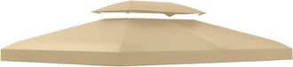 OUTSUNNY Techo de repuesto 400x300 cm blanco