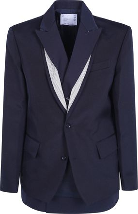 sacai Jacket Double Faced Silk Cotton X Doeskin