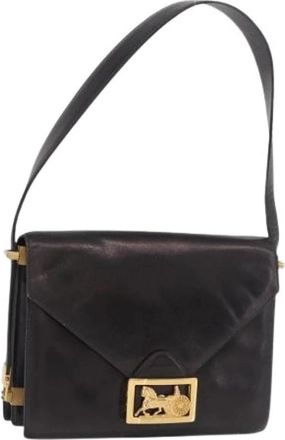 Celine Pre-owned Vintage Schoudertas - Dames - Vintage Schoudertas - Zwart - ONE Size - Leer - Vintage