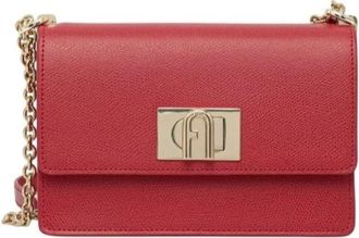 Furla Tassen, Dames, Rood, ONE Size, Leer, 1927 Mini Crossbody Tas