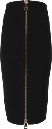 Elisabetta Franchi High-Waisted Fitted Midi Skirt