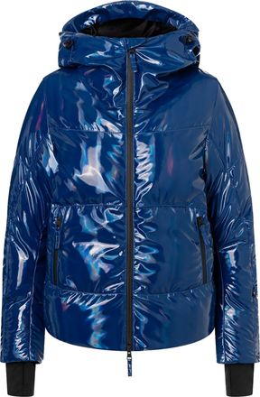 Jet Set Blue Rosalia Iridescent Quilted Jacket