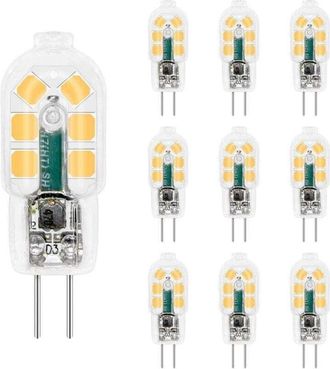 OEM L&aacute;mpara Led G4 De 12 V Y 2 W, Luz Blanca Fr&iacute;a De 6000 K, 200 L&uacute;menes, Tipo Hal&oacute;geno G4, L&aacute;mpara Led G4 De 12 V Ca/cc Para Autocaravana/campana Extract