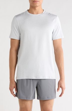 90 Degree by Reflex Nomad Mesh Short Sleeve T-Shirt in Heather Lunar Dust at Nordstrom Rack, Size Xx-Large