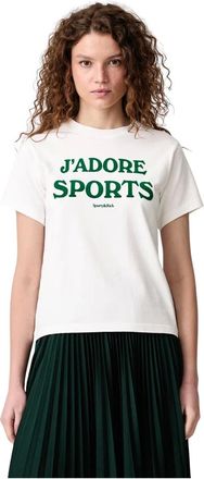 Sporty & Rich Camiseta Jadore - Tops - Mujer - Blanco - M