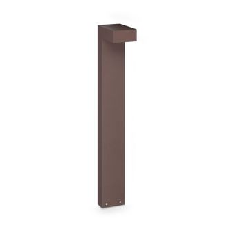 Netlighting Sirio 80cm Outdoor Bollard Coffee 1x LED 1100lm 3000K IP65 in Brown