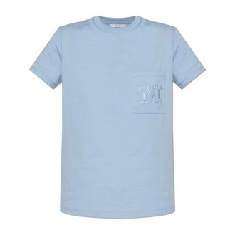 Max Mara Dames, Tops, Blauw, Maat: XS Katoen