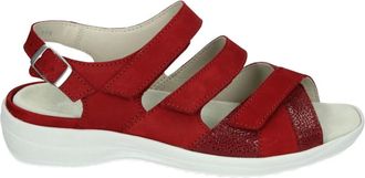 Str&ouml;ber Schoenen, Dames, Rood, 37 EU, Leer, Hedwig 74023K Sandal
