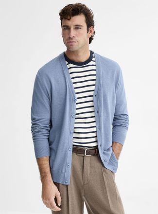 Le 31 Mens Silky knit Cardigan Sweater