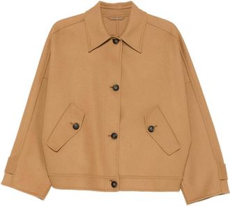 Closed Flap-pocket Buttoned Jacket