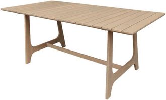 Sweeek Acacia wood garden table seats 8 natural 180x90x75 cm - Aroha
