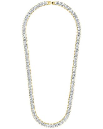 Sterling Forever 14K Plated Cz Madelyn Tennis Necklace