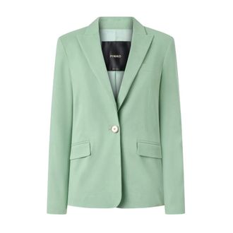 Pinko Blazers, female, Green, Size: M Freda Jacket