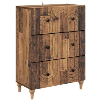 vidaXL Cajonera Madera Envejecida 66 X 34,5 X 90 Cm Vidaxl