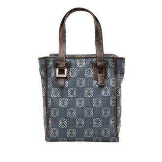 Loewe Pre-owned Denim Tote - Dames - Vintage Shopper - Blauw - ONE Size - Denim - Vintage