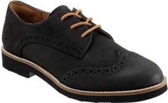 Softwalk Willet Wingtip Derby in Black Nubuck at Nordstrom, Size 10.5