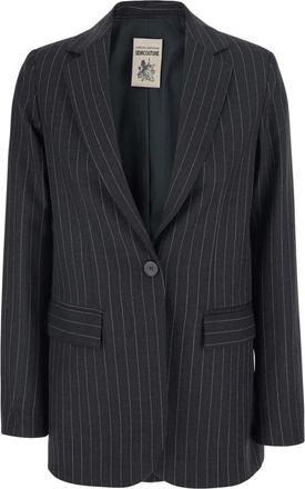 Semicouture Carmen Jas - Dames - Blazers - Grijs - L - Wol - Jassen