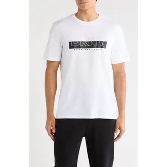 DKNY Fordham Graphic Print T-Shirt in White at Nordstrom Rack, Size X-Large