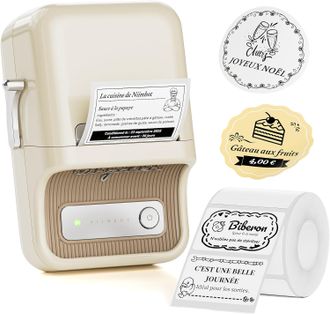 OEM Mini Impresora T&eacute;rmica De Etiquetas Sin Tinta B21, Compatible Con Ios Y Android, Para Uso Dom&eacute;stico Y Comercial, Para C&oacute;digos De Barras Y C&oacute;digos Qr, 