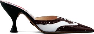 Thom Browne 75mm glanzende muiltjes met hak - Bruin