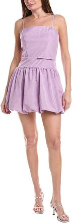 Rene Ruiz Drop Waist Bubble Hem Mini Dress