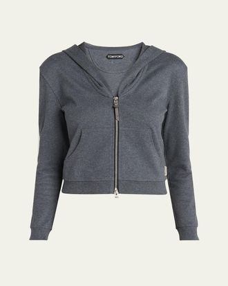 Tom Ford Jersey Zip Hoodie