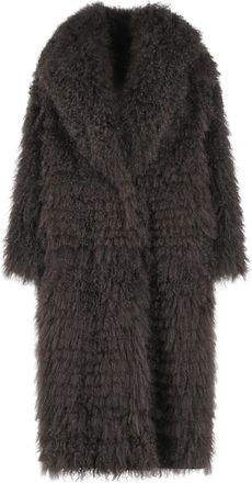 Simonetta Ravizza Julia Reversible Brown Mongolia Coat